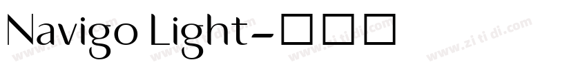 Navigo Light字体转换